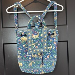 Vintage Vera Bradley “animal kingdom” backpack purse